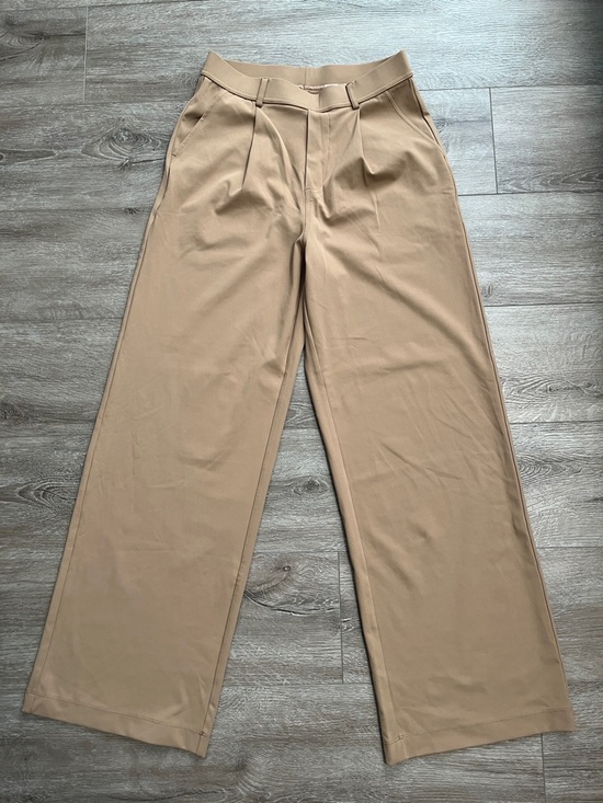 HALARA Pants - HALARA Rose Tan Wide Leg Trousers